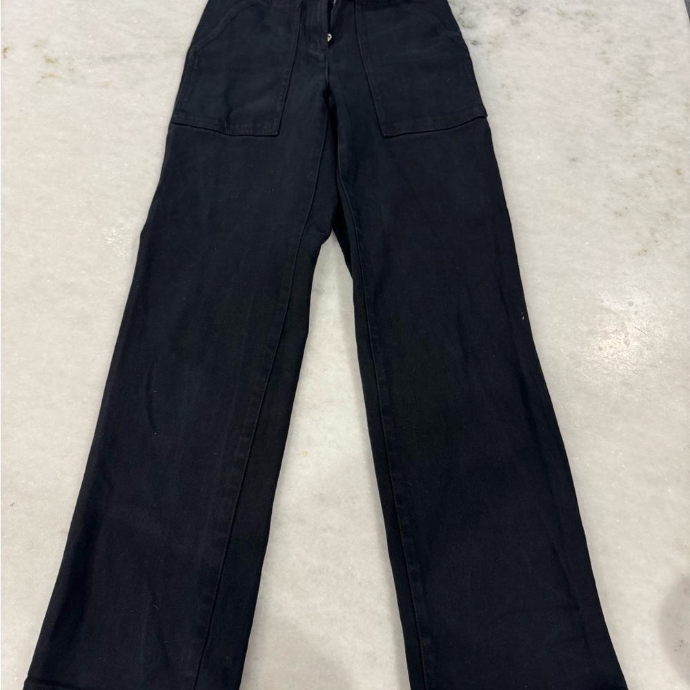 Wilfred Black Straight Leg Jeans Timeless Style